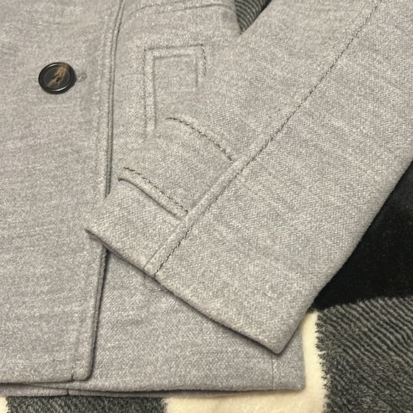 H&M Jacket Coat Women size 4 ladies warm winter pocket Double-Breasted Pea coat - Picture 4 of 17